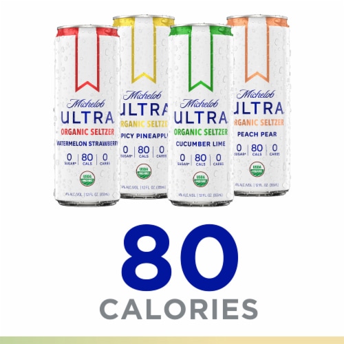 Michelob ULTRA® Organic Hard Seltzer Tropical Variety Pack Perspective: top