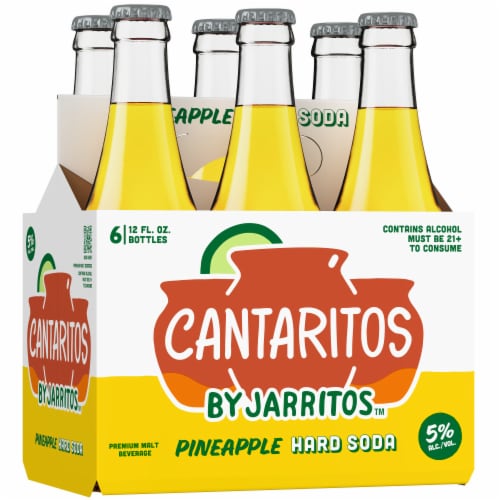 Cantaritos Pineapple Hard Soda Perspective: top