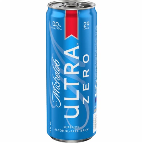 Michelob Ultra ZERO American Lager Beer Perspective: top