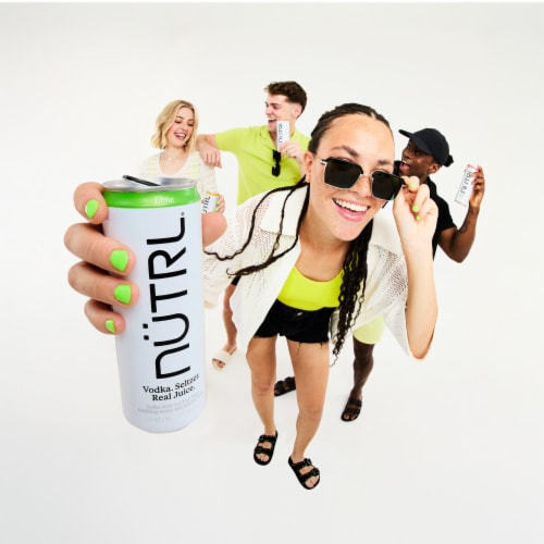 NUTRL Lime Vodka Hard Seltzer Perspective: top