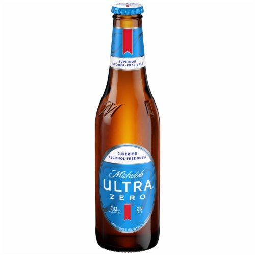 Michelob Ultra ZERO Non-alcoholic American Lager Beer Perspective: top