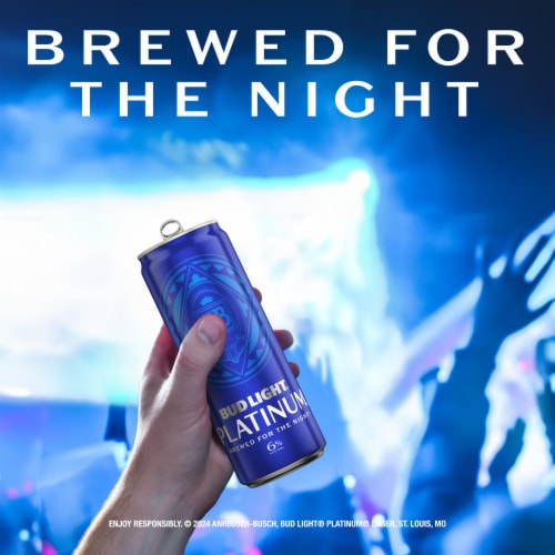 Bud Light Platinum American Lager Beer Perspective: top