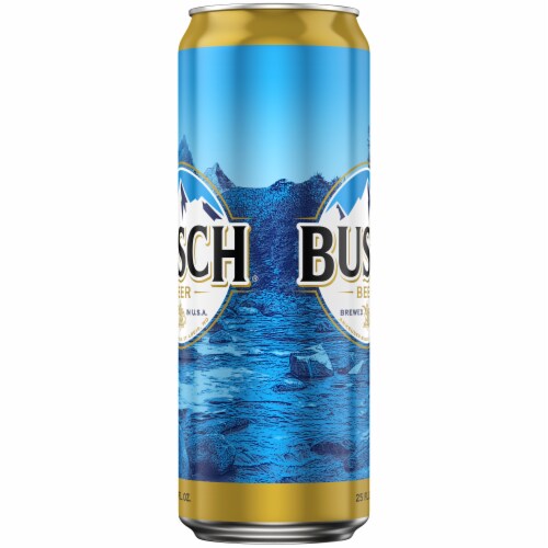 Busch Beer Tall Can Perspective: top