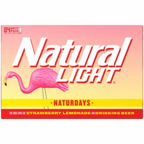 Natural Light Naturdays Strawberry Lemonade Beer Perspective: top