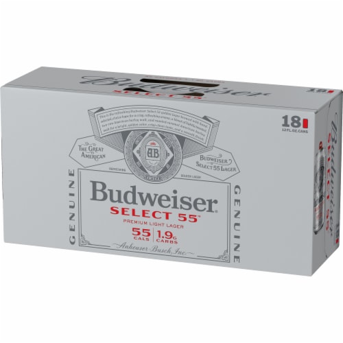 Budweiser Select 55 Light Beer Perspective: top