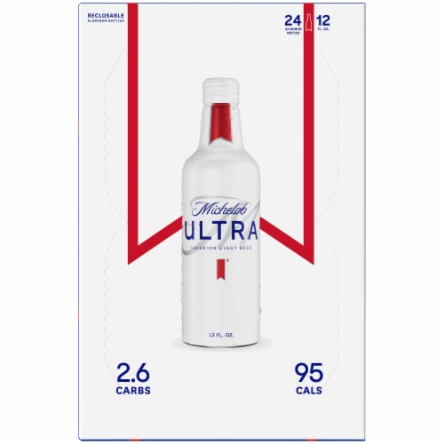 Michelob Ultra Light Beer Perspective: top