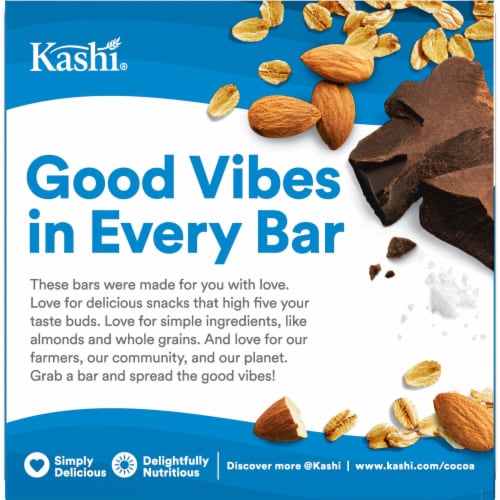 Kashi Chocolate Almond Sea Salt Chewy Granola Bars Perspective: top