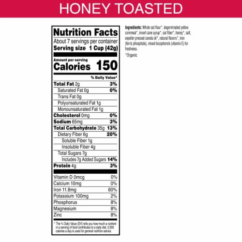 Kashi Organic Honey Toasted Oat 10.6oz Cereal Perspective: top