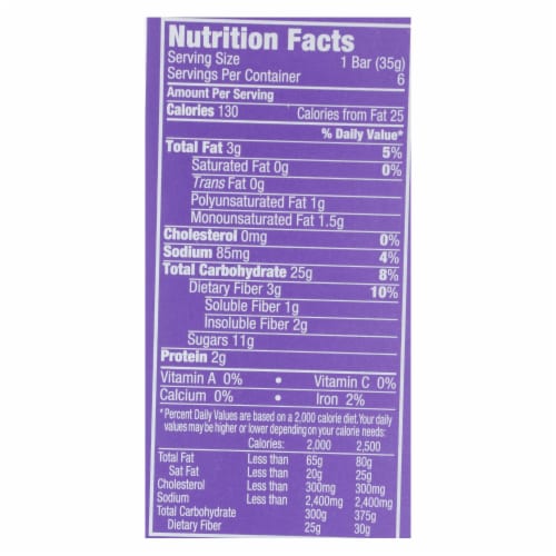 Kashi Mixed Berry Soft Baked Breakfast Bars Perspective: top