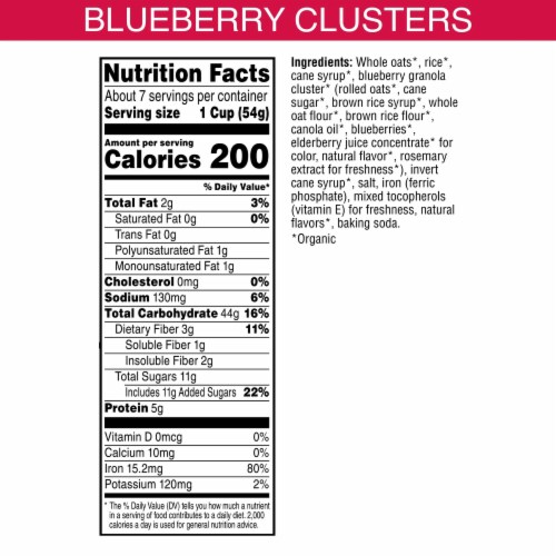 Kashi Blueberry Clusters Cereal Perspective: top