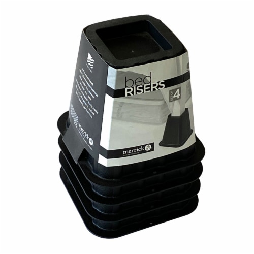 Merrick Bed Risers - Black Perspective: top