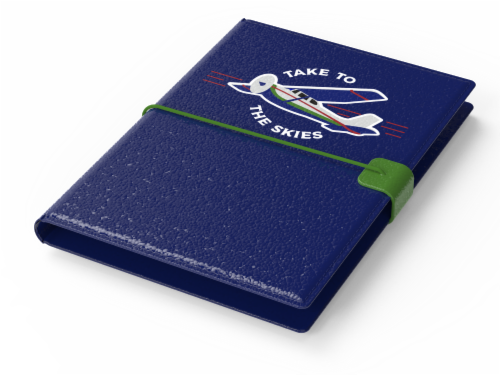 IG Design Skies Passport Holder - Navy Perspective: top