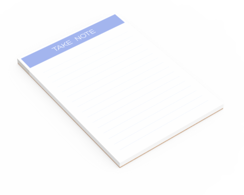 IG Design Take Note Pad Perspective: top