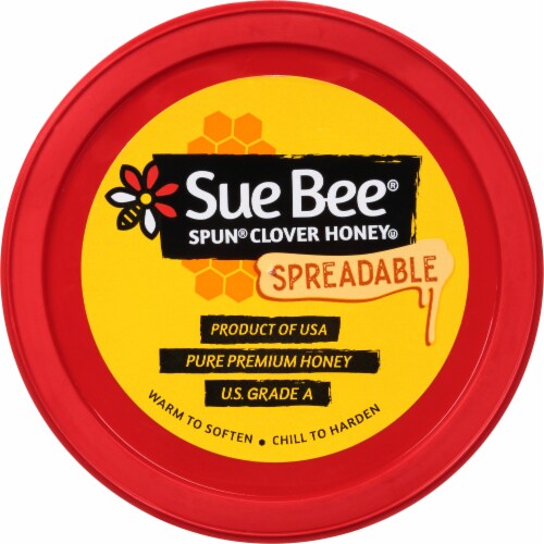 Sue Bee Spun Clover Honey Spread Perspective: top