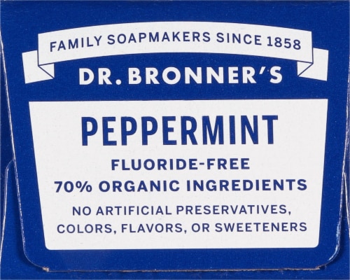 Dr. Bronner's Peppermint All-One Toothpaste Perspective: top