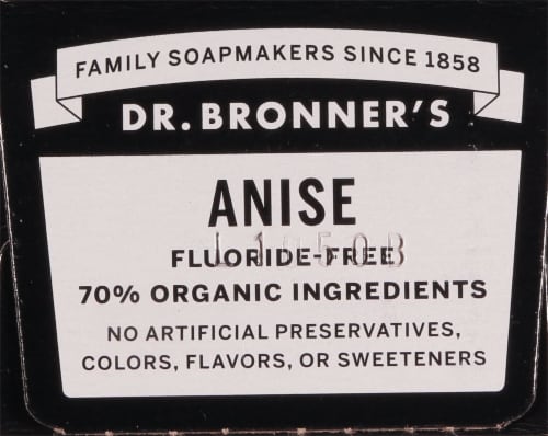 Dr. Bronner's Anise All-One Toothpaste Perspective: top