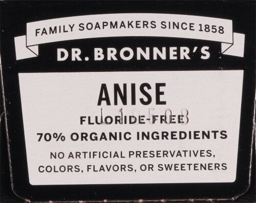 Dr. Bronner's Anise All-One Toothpaste Perspective: top