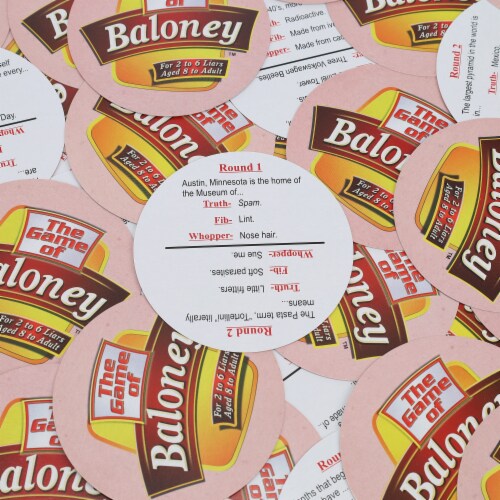 TDC Games The Game of Baloney Board Game Perspective: top