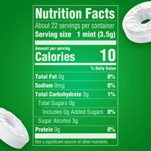 LIFE SAVERS Wint O Green Sugarfree Mints Candy Bag Perspective: top
