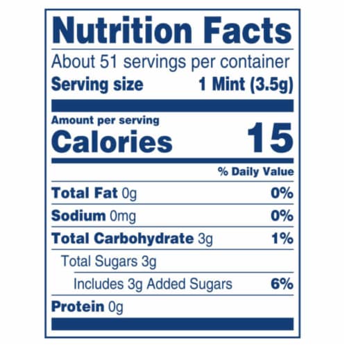 Life Savers Pep-O-Mint Breath Mints Hard Candy Bag Perspective: top