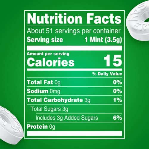Life Savers Wint-O-Green Breath Mints St. Patrick's Day Hard Candy Bag Perspective: top