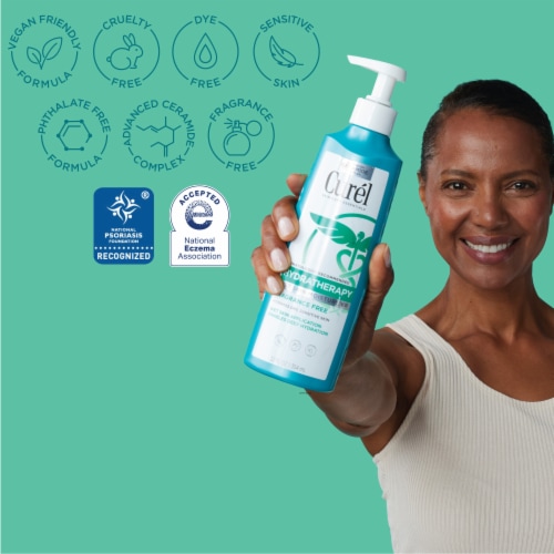 Curel Hydra Therapy Wet Skin Moisturizer Body Lotion, with Ceramide Complex, for Dry Skin Perspective: top