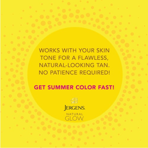 Jergens Instant Sun Natural Glow Sunless Tanning Mousse, Self Tanner Deep Bronze Tan Perspective: top