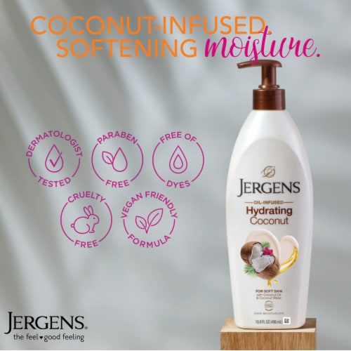 Jergens Coconut Hydrating Coconut Body Moisturizer Perspective: top