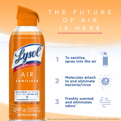 Lysol® Air Sanitizer Tropical Sunset Perspective: top