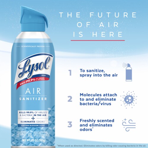 Lysol® Air Sanitizer Cotton Blossom Perspective: top