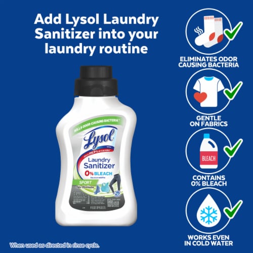 Lysol Sport Laundry Sanitizer Perspective: top