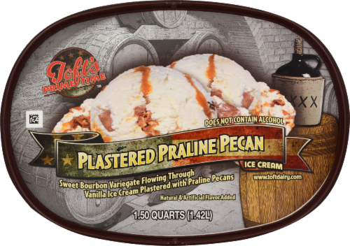 Toft's Plastered Praline Pecan Ice Cream Tub Perspective: top