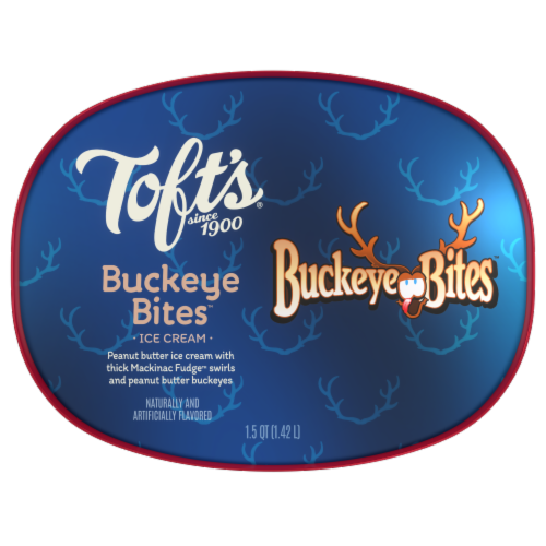 Toft's® Buckeye Bites Ice Cream Tub Perspective: top
