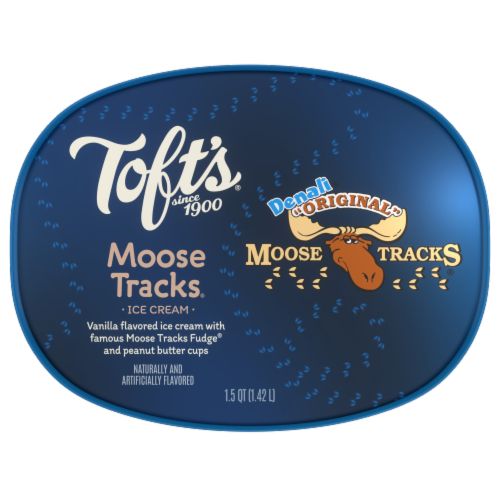 Toft's Moose Tracks Ice Cream Tub Perspective: top