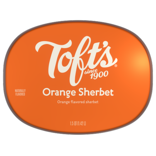 Toft's® Orange Sherbet Tub Perspective: top