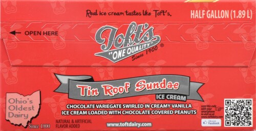 Toft's Tin Roof Sundae Ice Cream Tub Perspective: top