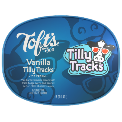 Toft's® Vanilla Tilly Tracks™ Ice Cream Tub Perspective: top