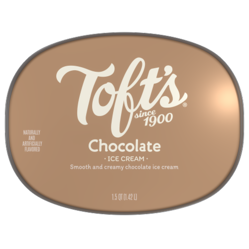Toft's® Chocolate Ice Cream Tub Perspective: top