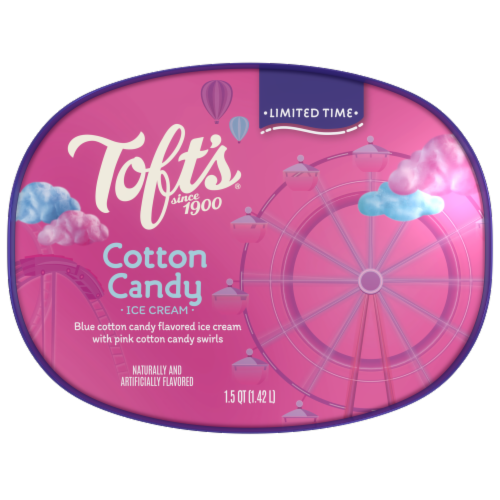Toft's® Limited Edition Holiday Peppermint Ice Cream Tub Perspective: top