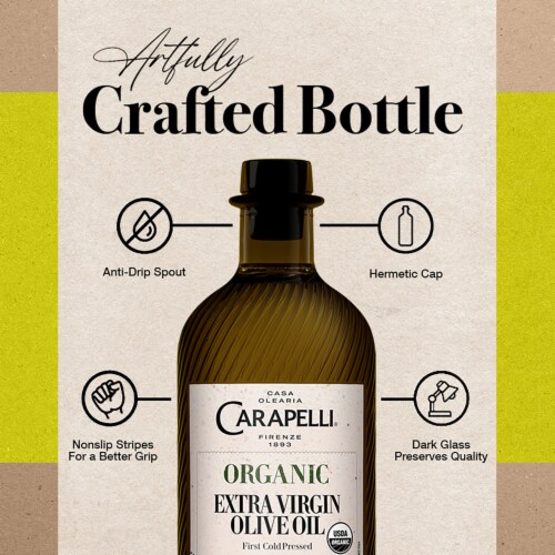 Carapelli Organic Extra Virgin Olive Oil Perspective: top