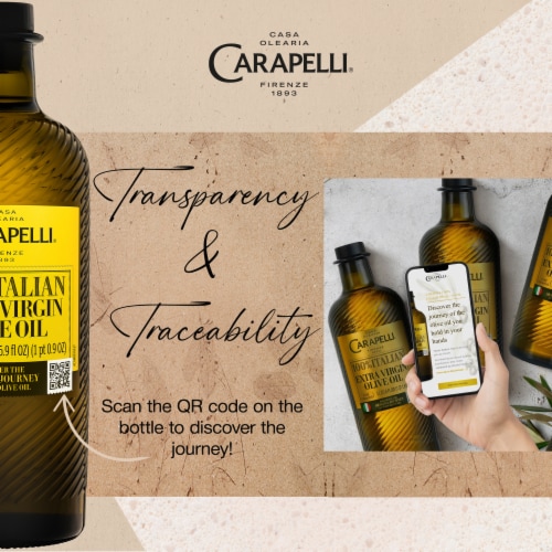 Carapelli 100% Italian Extra Virgin Olive Oil Perspective: top