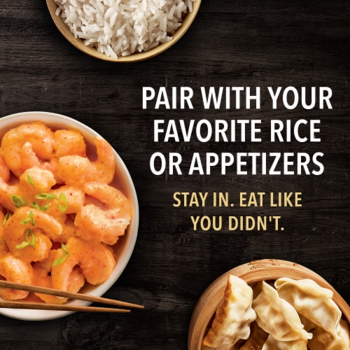 P.F. Chang's Home Menu Firecracker Tempura Shrimp Frozen Meal Perspective: top