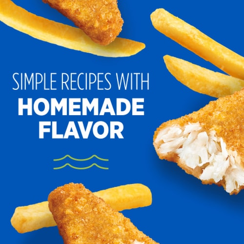 Van De Kamp's Crunchy Breaded 100% Whole Fish Fillets Frozen Perspective: top