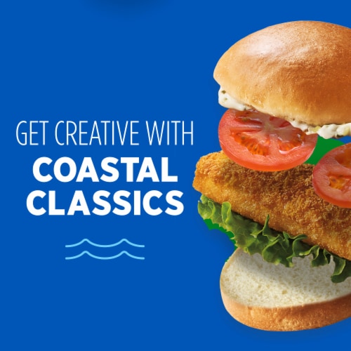 Van De Kamp's Crunchy Breaded Fish Sandwich Fillets Frozen Perspective: top