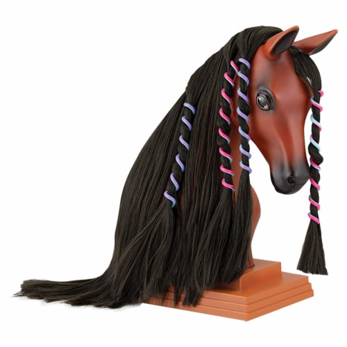 Breyer 7403 Black Mane Beauty Toy Horse Styling Head with Hair Tools, Blaze Perspective: top