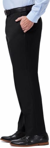 Haggar Men's Premium Comfort Classic Fit Dress Pants - Black Perspective: top