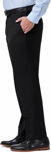Haggar Men's Premium Comfort Classic Fit Dress Pants - Black Perspective: top