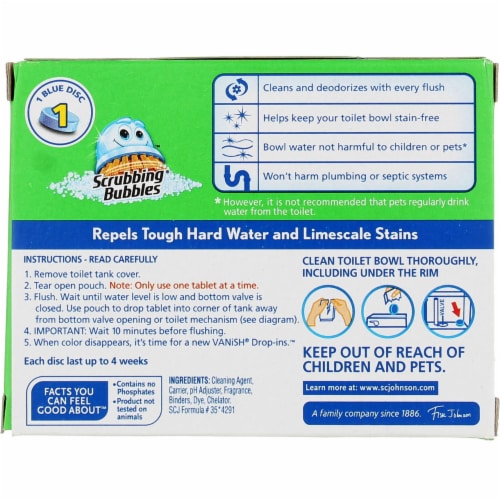 Scrubbing Bubbles Vanish Drop-Ins Toilet Bowl Cleaner Perspective: top