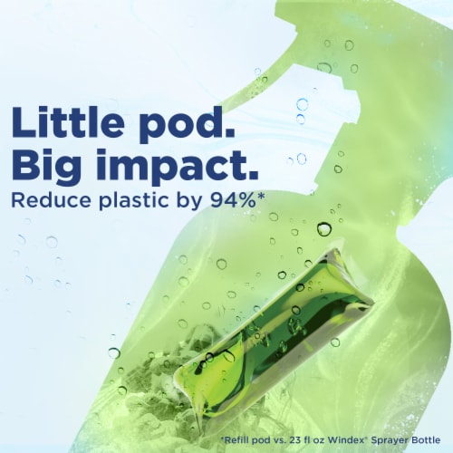 Windex Dissolve™ Concentrated Pod Multisurface Cleaner Starter Kit Perspective: top