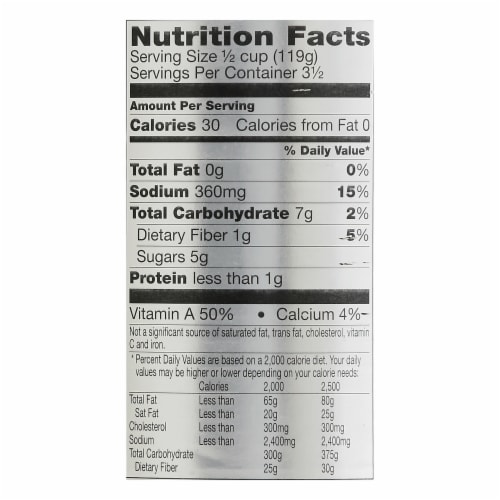 Le Sueur Whole Tender Baby Carrots Perspective: top